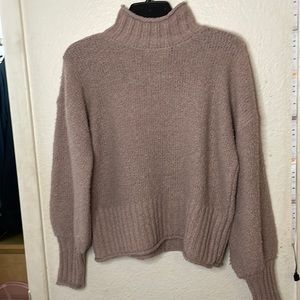 Pink Rose, Womens, Pink Turtle Neck Sweater, Size Medium